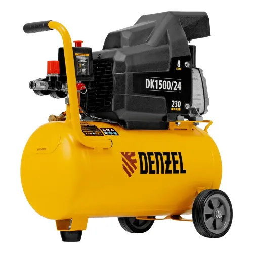 Компрессор воздушный DK1500/24,Х-PRO 1,5 кВт, 230 л/мин, 24 л Denzel
