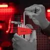 Набор ключей имбусовых TORX, 9 шт., T10-T50, CrV, короткие, сатин. Matrix