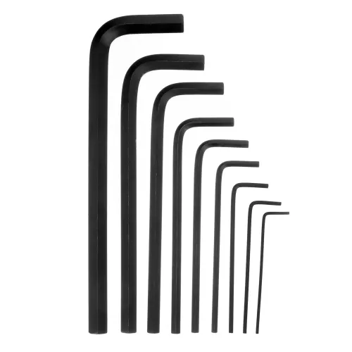 Набор ключей имбусовых HEX, 2,0–12 мм, CrV, 9 шт., оксидированные, удлиненные Matrix
