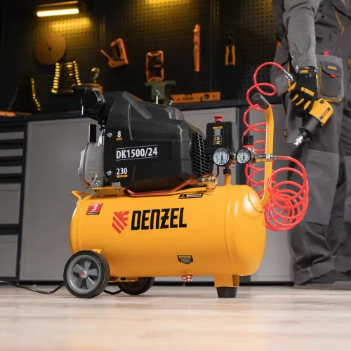 Компрессор воздушный DK1500/24,Х-PRO 1,5 кВт, 230 л/мин, 24 л Denzel