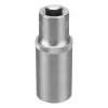 Головка торцевая удлиненная, 22 мм, 6-гранная, CrV, под квадрат 1/2", Stels