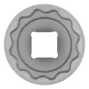 Головка торцевая, 32 мм, 12-гранная, CrV, 1/2", хромированная Stels