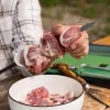Набор шампуров плоских, 650 мм, с деревянной рукояткой, в чехле, 6 шт., Camping Palisad
