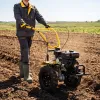 Мотоблок DPT-370X, 7 л.с, дисковое сцепление, ширина 90 см, глубина 35 см, фрез 3 х 4, ВОМ, передачи 3В/1Н Denzel