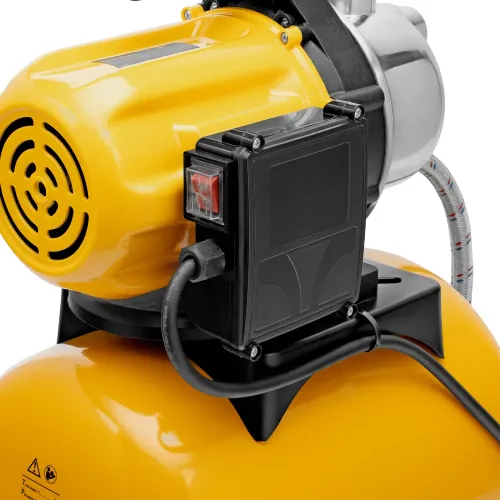 Насосная станция PS-800X, 800 Вт, 3200 л/ч, ресивер 24 л, напор 38 м, нержавейка Denzel