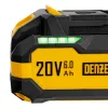 Батарея аккумуляторная BH-20-6.0, Li-Ion, USB, 20 В, 6,0 Ач Denzel
