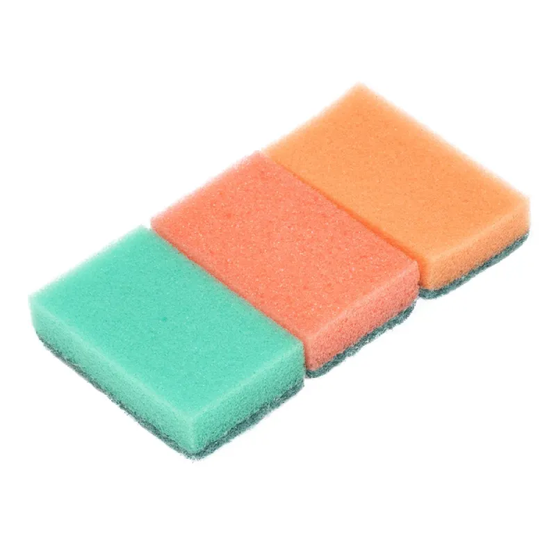 Губки для посуды Mini, 79*49*23 мм, 3шт., Россия Elfe