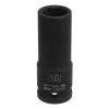 Головка ударная удлиненная шестигранная, 18 мм, 1/2", CrMo Stels