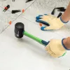 Киянка резиновая, 450 г, черная резина, фибергласовая рукоятка Сибртех