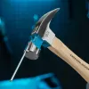 Молоток-гвоздодер,280 г, угол 75, магнит, обрезиненная рукоятка AMERICAN HICKORY GROSS