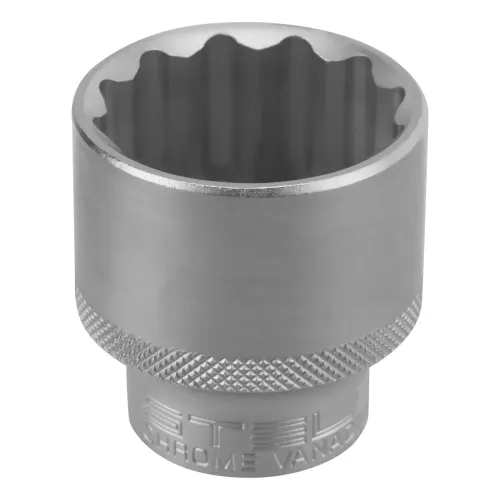 Головка торцевая, 32 мм, 12-гранная, CrV, 1/2", хромированная Stels