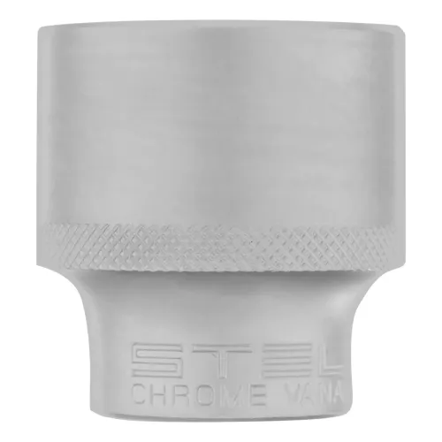 Головка торцевая, 32 мм, 12-гранная, CrV, 1/2", хромированная Stels