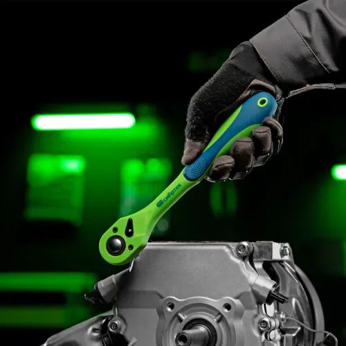 Ключ-трещотка 1/2", CrV, 72 зуба, с быстрым сбросом Сибртех