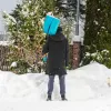 Лопата для уборки снега, полипропилен, 365х450х1355 мм, алюминиевый черенок, LUXE Palisad