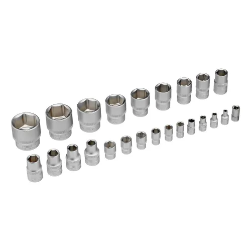 Набор инструментов, 1/2", 1/4", CrV, пластиковый кейс 76 предметов Stels
