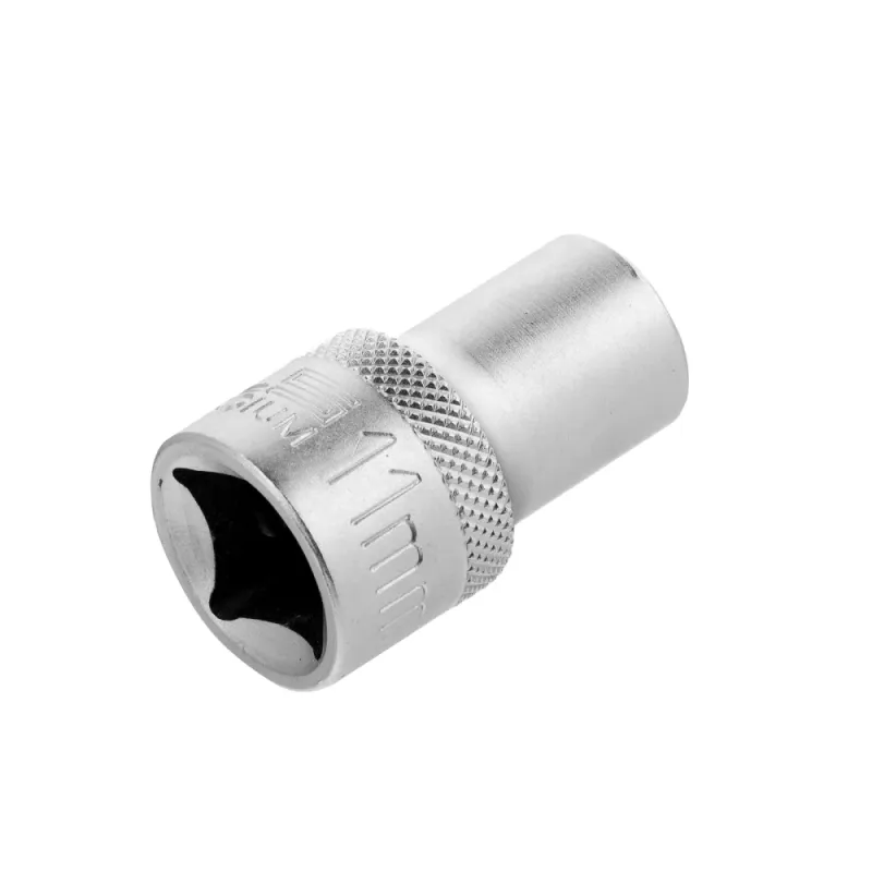 Головка торцевая, 11 мм, 12-гранная, CrV,под квадрат 1/2", хромированная Stels