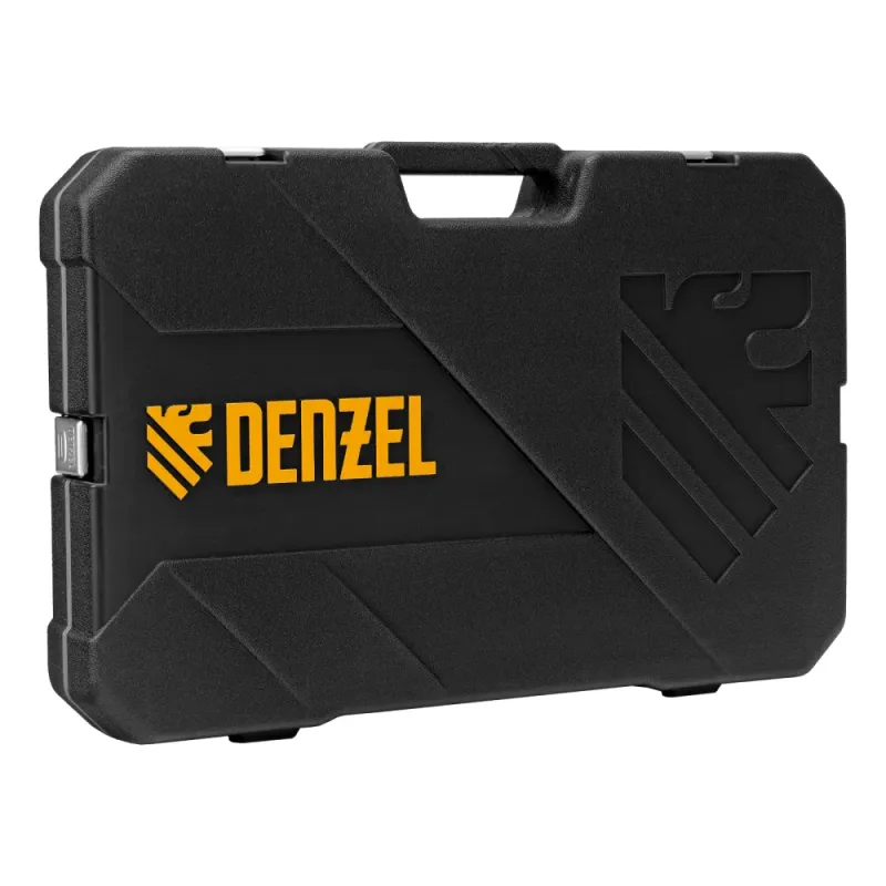 Набор инструментов, 1/2", 1/4", 3/8", CrV, S2, пластиковый кейс, 216 предметов Denzel