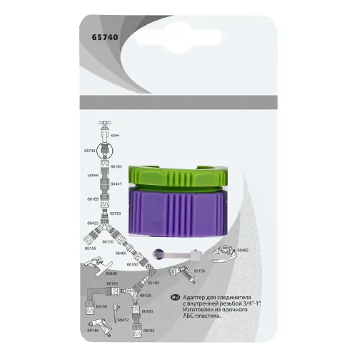 Адаптер пластмассовый, 3/4"-1", внутренняя резьба Palisad