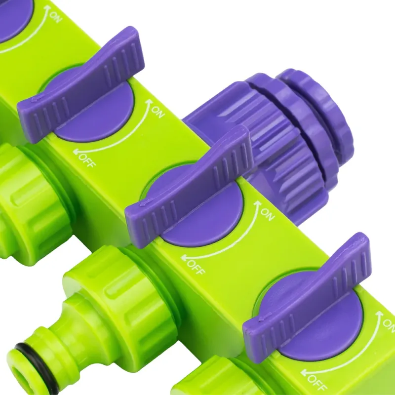 Разветвитель четырёхканальный 1/2"-3/4", регулируемый Palisad