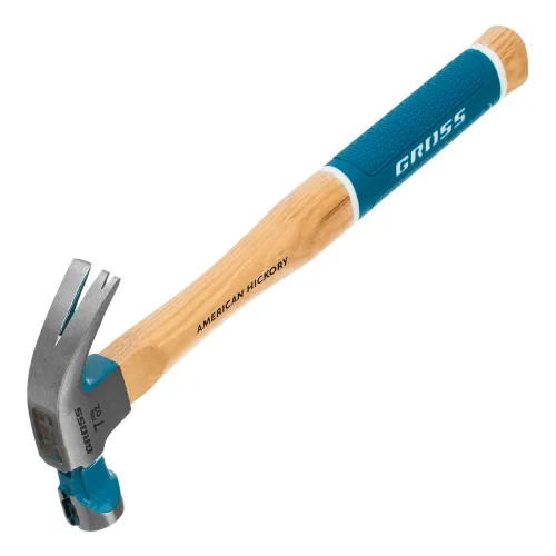 Молоток-гвоздодер,200 г, угол 45, магнит, обрезиненная рукоятка AMERICAN HICKORY GROSS