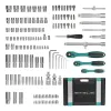 Набор инструментов, 1/4", 3/8", 1/2", Cr-V, S2, усиленный кейс, 151 предмет Stels