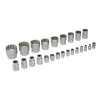 Набор инструментов, 1/2", 1/4", CrV, 12 гранные головки, пластиковый кейс, 76 предметов Stels