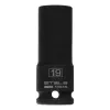 Головка ударная удлиненная шестигранная, 19 мм, 1/2", CrMo Stels