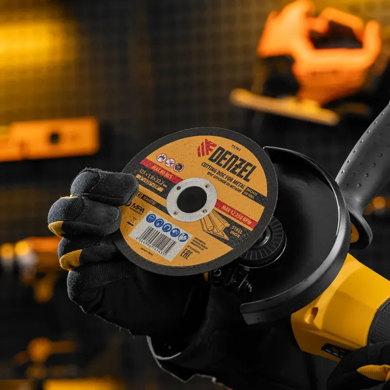 Круг отрезной по металлу, 125 х 1,0 х 22,2 мм, WA60TBF Denzel