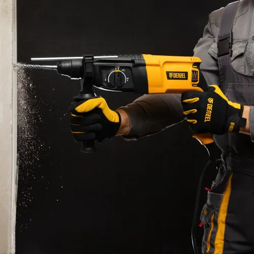 Перфоратор электрический RHH-800-26, SDS-plus, 800 Вт, 3 Дж, 3 плюс 1 реж. Denzel