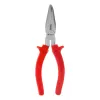 Длинногубцы изогнутые Econom, 180 мм, шлифованные, пластмассовые рукоятки Matrix