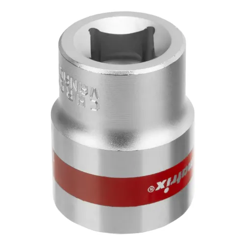 Головка торцевая, 22 мм, 12-гранная, CrV, под квадрат 1/2", хромированная Matrix
