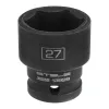 Головка ударная шестигранная, 27 мм, 1/2", CrMo Stels