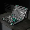Набор инструментов, 1/4", 3/8", 1/2", Cr-V, S2, усиленный кейс, 216 предметов Stels