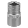 Головка торцевая, 17 мм, 12-гранная, CrV, под квадрат 1/2", хромированная Stels