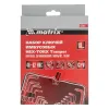 Набор ключей имбусовых HEX-TORX, 18 шт., HEX 1,5–10 мм, T10-T50, CrV, короткие, сатин. Matrix