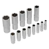 Набор инструментов 1/2", 1/4", CrV, 12 гранные головки, пластиковый кейс, 109 предмета Stels