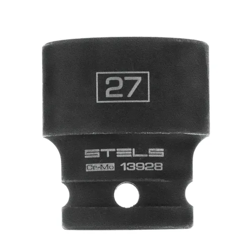 Головка ударная шестигранная, 27 мм, 1/2", CrMo Stels