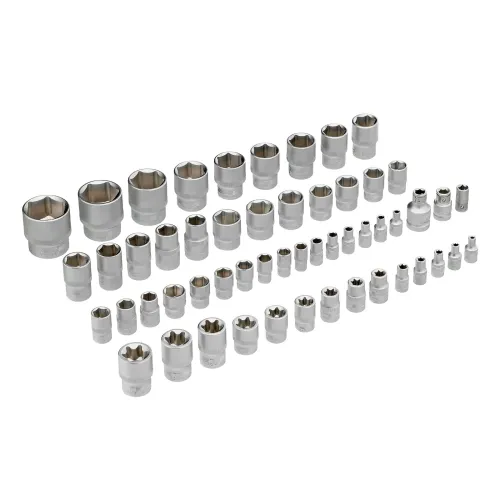 Набор инструментов, 1/4", 3/8", 1/2", Cr-V, S2, усиленный кейс, 216 предметов Stels