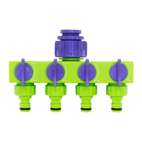 Разветвитель четырёхканальный 1/2"-3/4", регулируемый Palisad