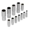 Набор инструментов 1/2", 1/4", CrV, 12 гранные головки, пластиковый кейс, 94 предмета Stels