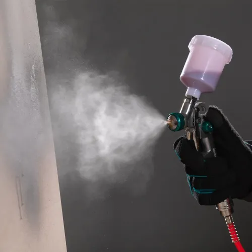 Краскораспылитель AG 810 HVLP, гравитационный, сопло 0,8 мм и 1 мм Stels