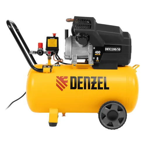 Компрессор воздушный DKV2200/50,Х-PRO 2,2 кВт, 400 л/мин, 50 л Denzel