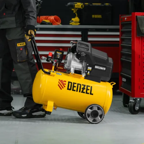 Компрессор воздушный DKV2200/50,Х-PRO 2,2 кВт, 400 л/мин, 50 л Denzel