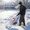 Лопата для уборки снега пластиковая, красная, 420 х 425 мм, без черенка, Сибртех