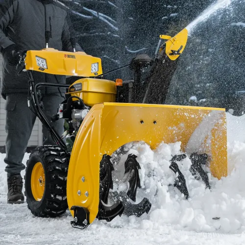Снегоуборщик бензиновый SBL 711D PRO, 302cc, эл.старт, фара, обогрев, блок. дифф. Denzel