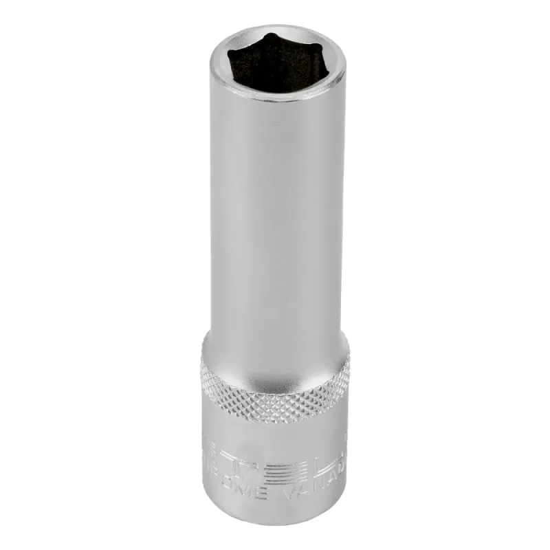 Головка торцевая удлиненная, 13 мм, 6-гранная, CrV, под квадрат 1/2", Stels