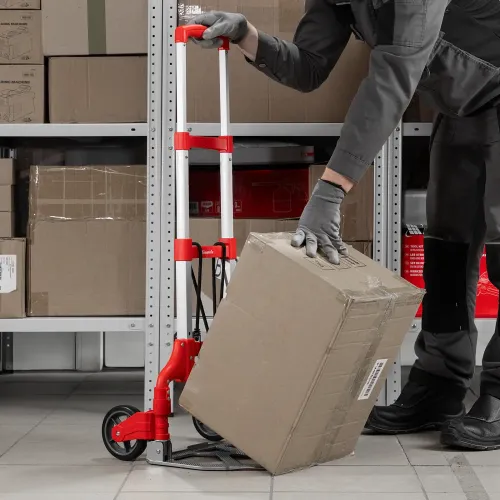 Тележка хозяйственная, складная, 2 колесная, алюминиевая, грузоподъемность 80 кг Matrix