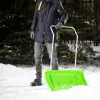 Движок для уборки снега пластиковый, 815 х 440 х 1150 мм, алюминиевая рукоятка, Сибртех