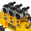 Компрессор безмаслянный малошумный DLS 1800/100,1800 Вт, 3х600, 100 л, 345 л/мин Denzel