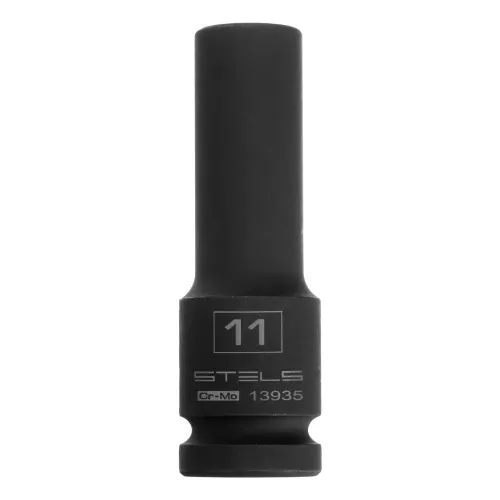 Головка ударная удлиненная шестигранная, 11 мм, 1/2", CrMo Stels